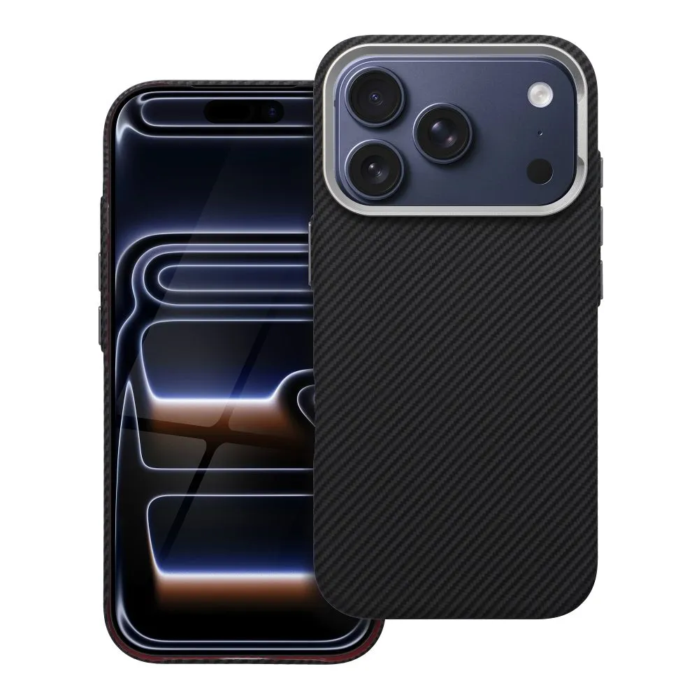 Case passend für iPhone 15 PRO MAX K-Look kompatibel mit MagSafe black