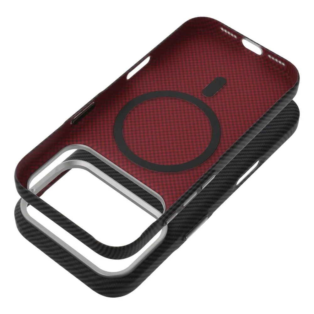 Case passend für iPhone 15 PRO MAX K-Look kompatibel mit MagSafe black