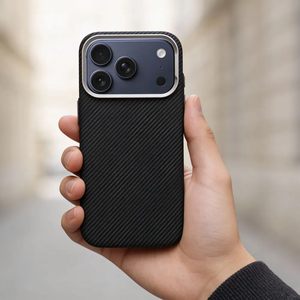 Case passend für iPhone 15 PRO MAX K-Look kompatibel mit MagSafe black