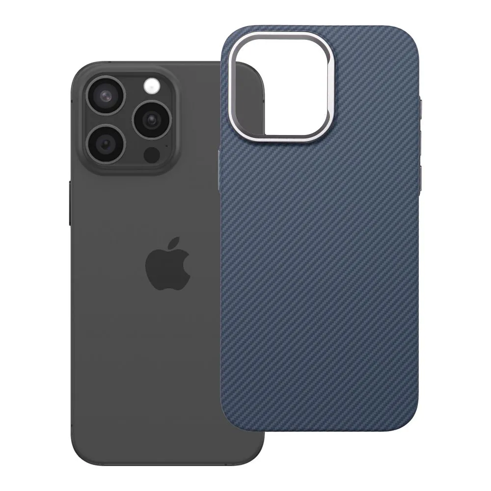 Case passend für iPhone 15 PRO MAX K-Look kompatibel mit MagSafe blue