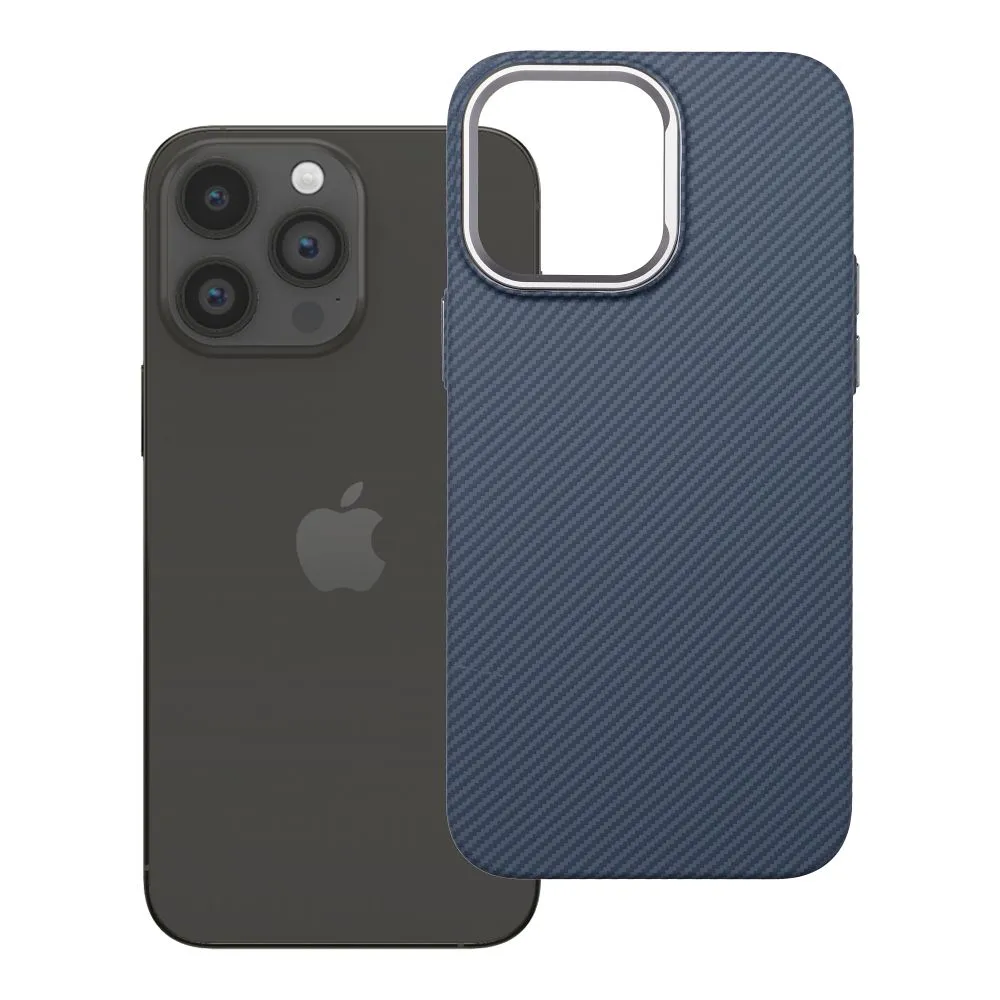 Case passend für iPhone 14 PRO MAX K-Look kompatibel mit MagSafe blue