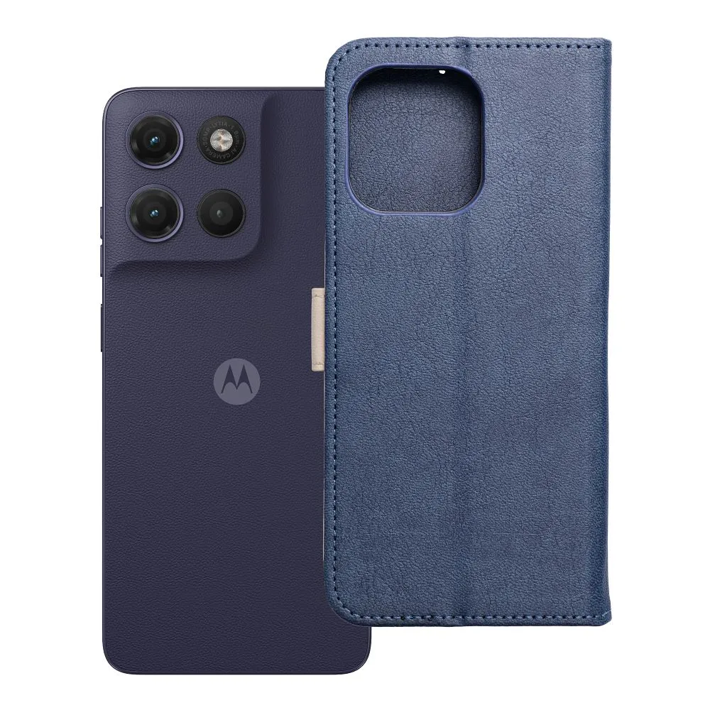 Flip case passend für Motorola G17 Split Book navy and cream