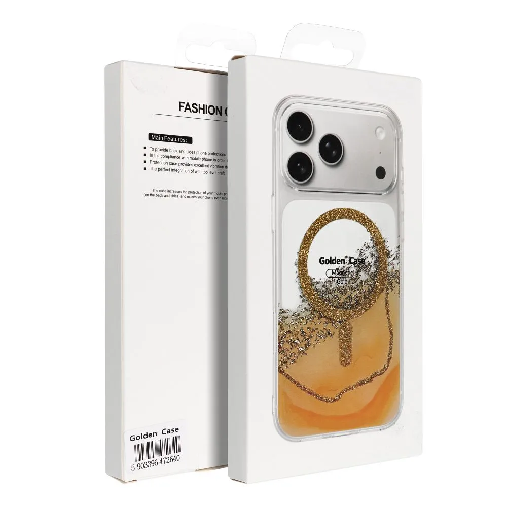 Case passend für Samsung S24 / S25 Golden kompatibel mit MagSafe gold