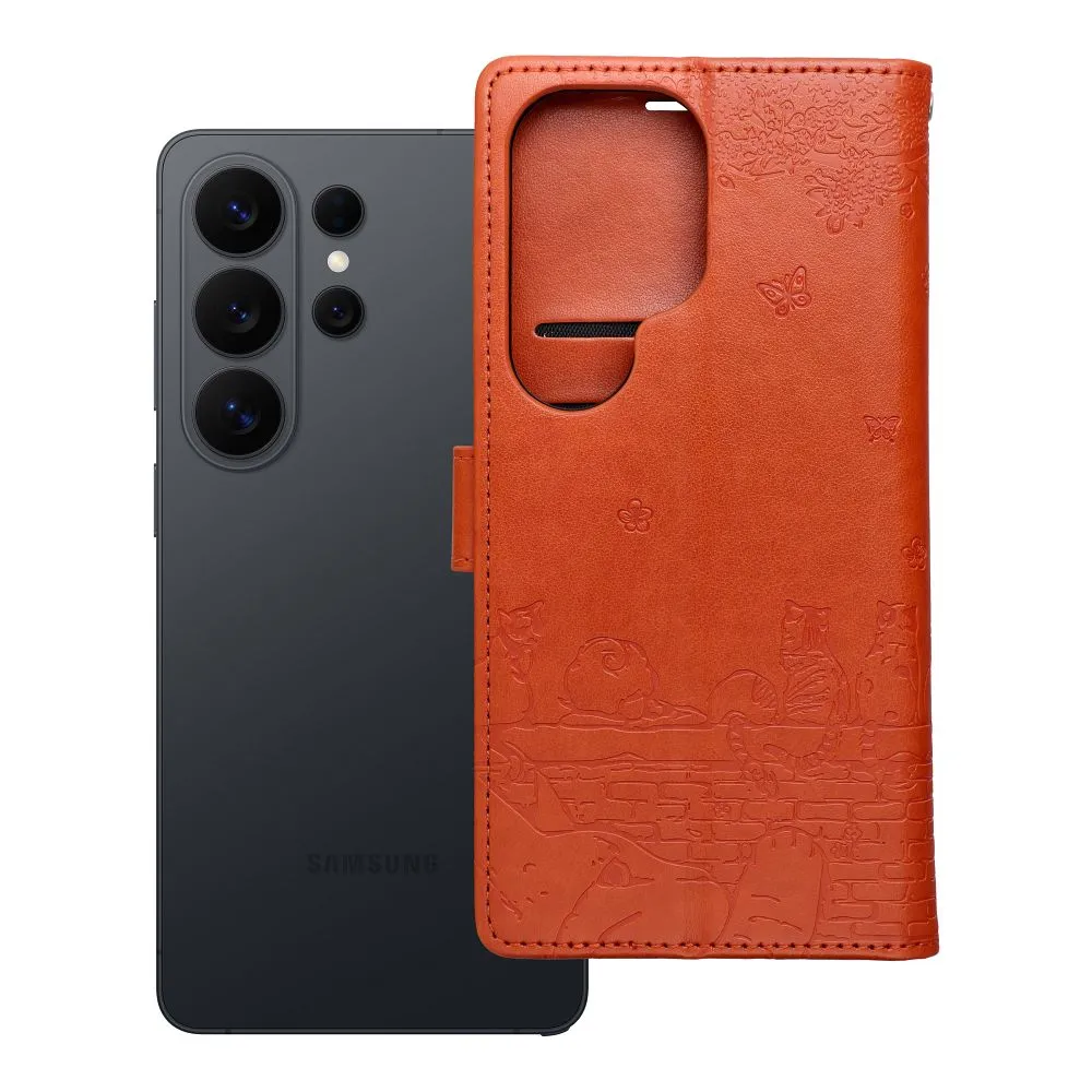 Flip case passend für Motorola G17 Mezzo Book cats brown