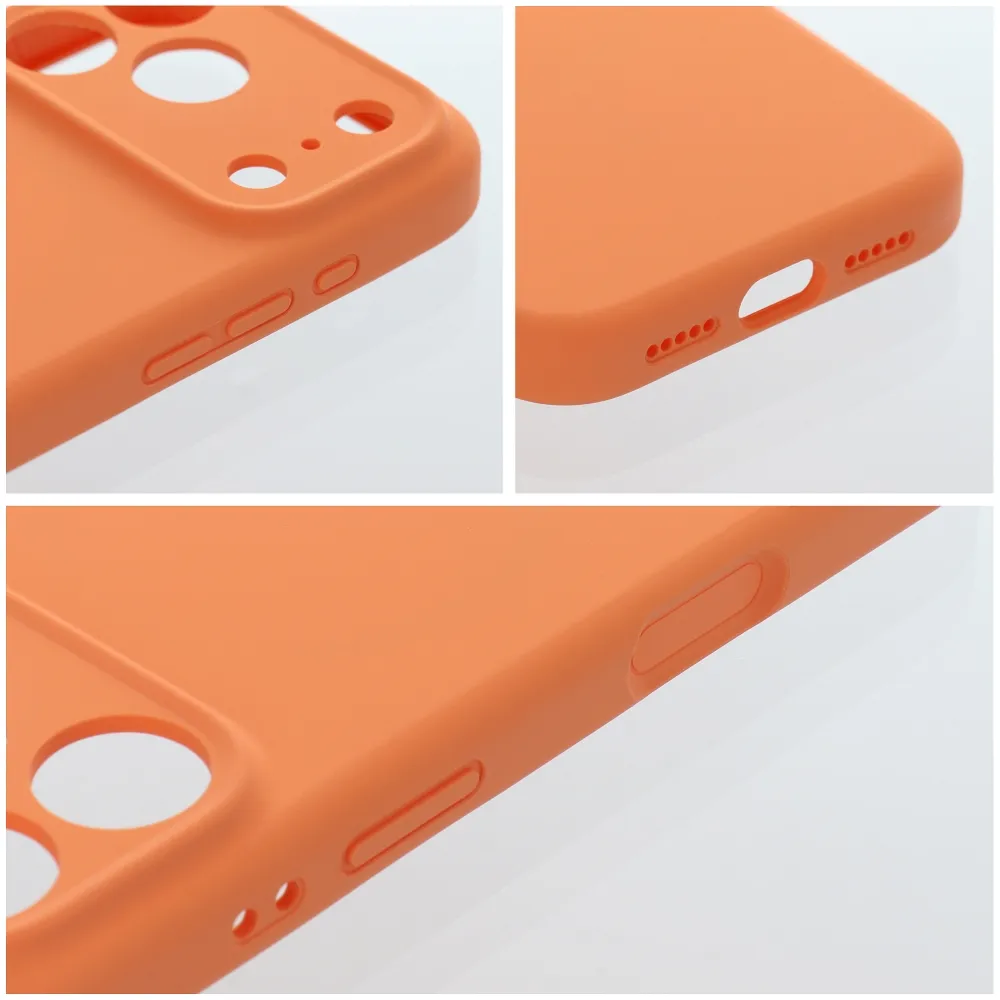 Case passend für iPhone 17 Pro Max / 18 Pro Max (low camera edge) Forcell F-Protect Rubber Premium kompatibel mit MagSafe orange