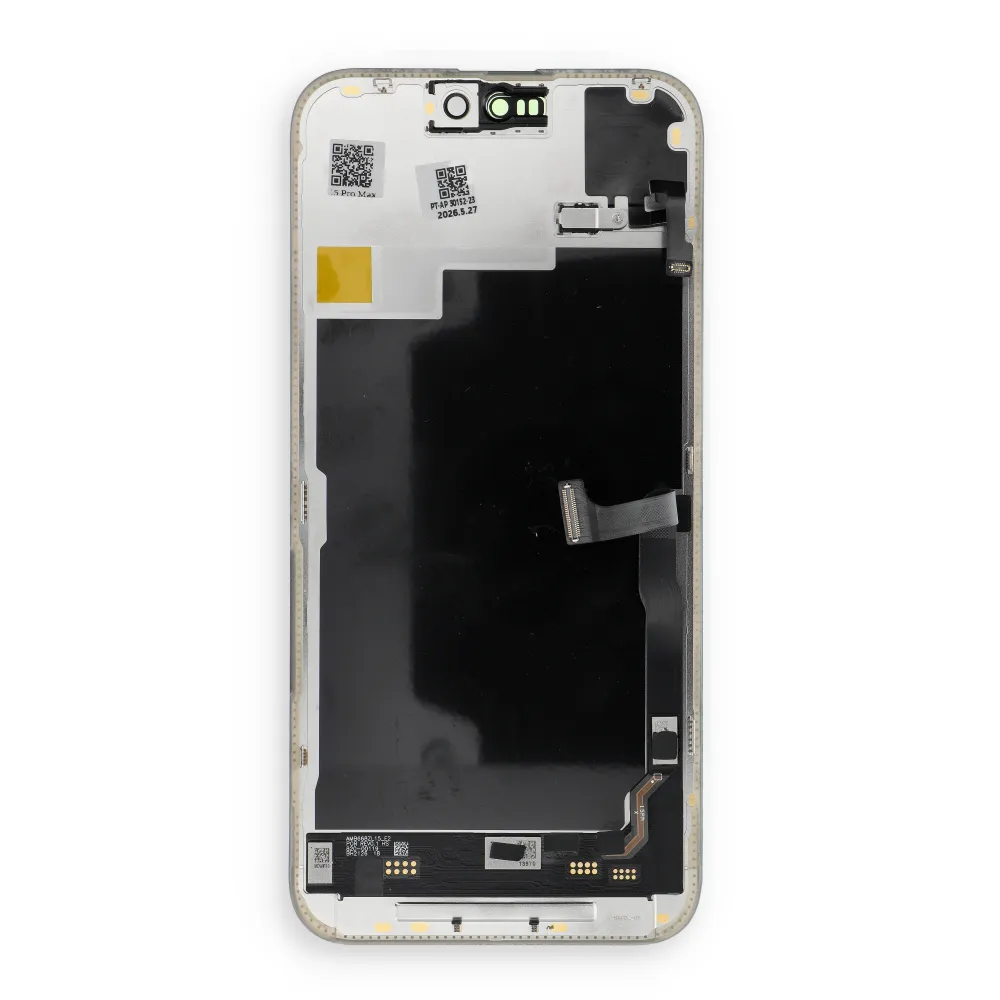 FixCell LCD Display passend für IPHONE 15 PRO MAX SOFT OLED 120Hz Proximity light sensor flex cable (Diagnosable: Used)