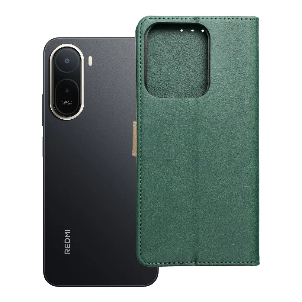 Flip case passend für Xiaomi Redmi A7 PRO Split Book green and gold