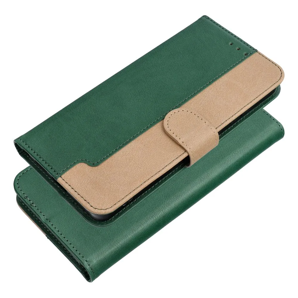 Flip case passend für Xiaomi Redmi A7 PRO Split Book green and gold