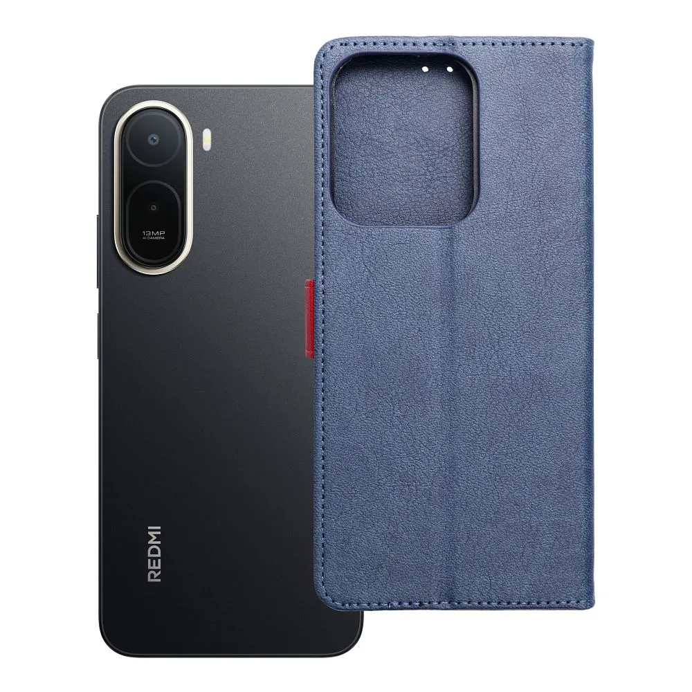 Flip case passend für Xiaomi Redmi A7 PRO Split Book navy and red