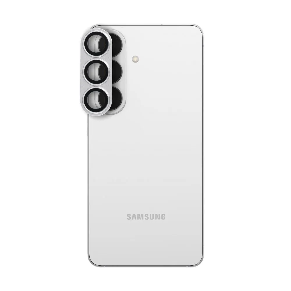 Tempered Glass Camera Lens passend für Samsung S26 AR+AF Full Metal silver