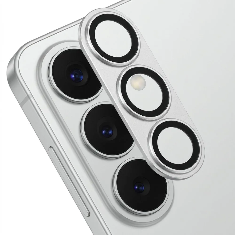 Tempered Glass Camera Lens passend für Samsung S26 AR+AF Full Metal silver