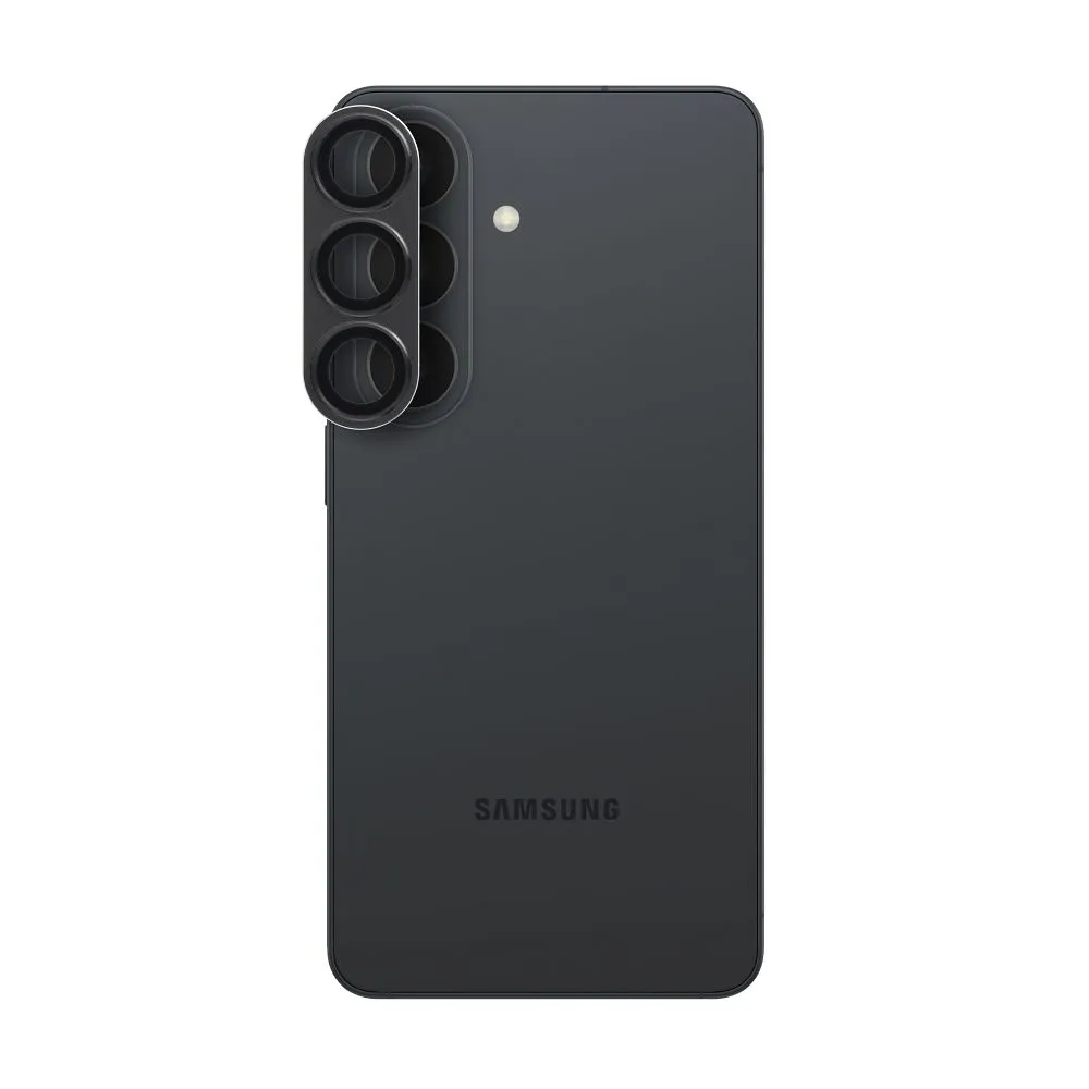 Tempered Glass Camera Lens passend für Samsung S26 AR+AF Full Metal black