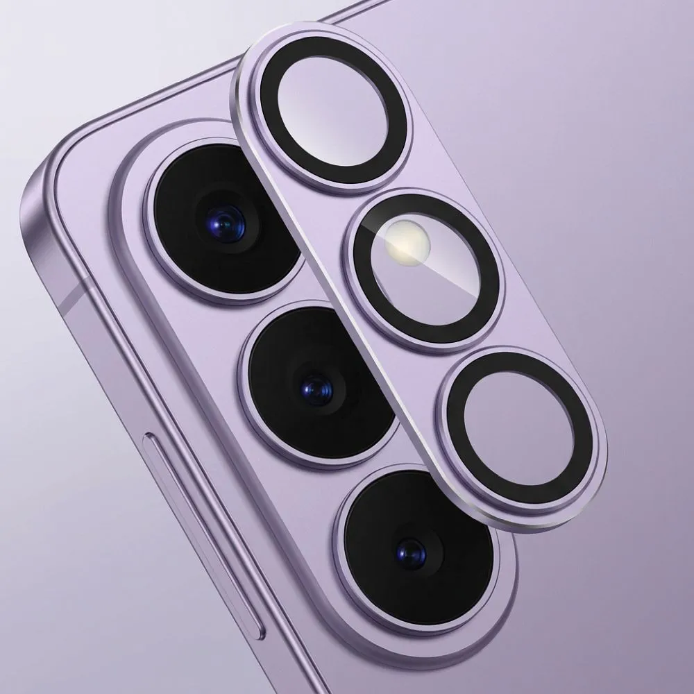 Tempered Glass Camera Lens passend für Samsung S26 AR+AF Full Metal purple
