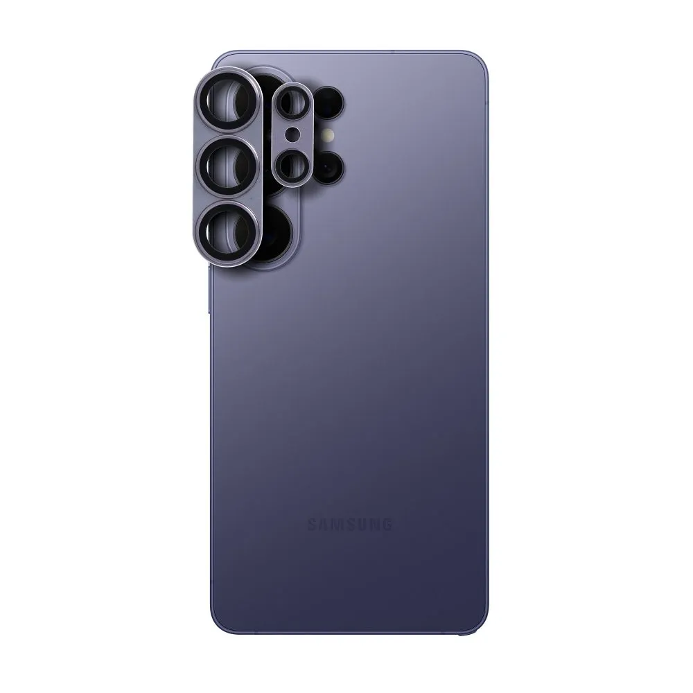Tempered Glass Camera Lens passend für Samsung S26 ULTRA AR+AF Full Metal purple