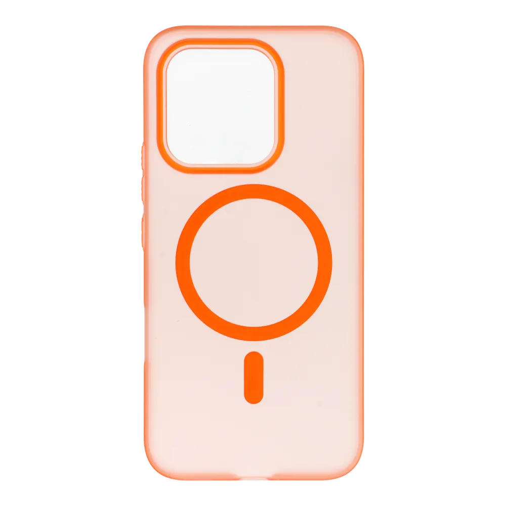 Case passend für Honor 600 LITE Go Orange kompatibel mit MagSafe orange