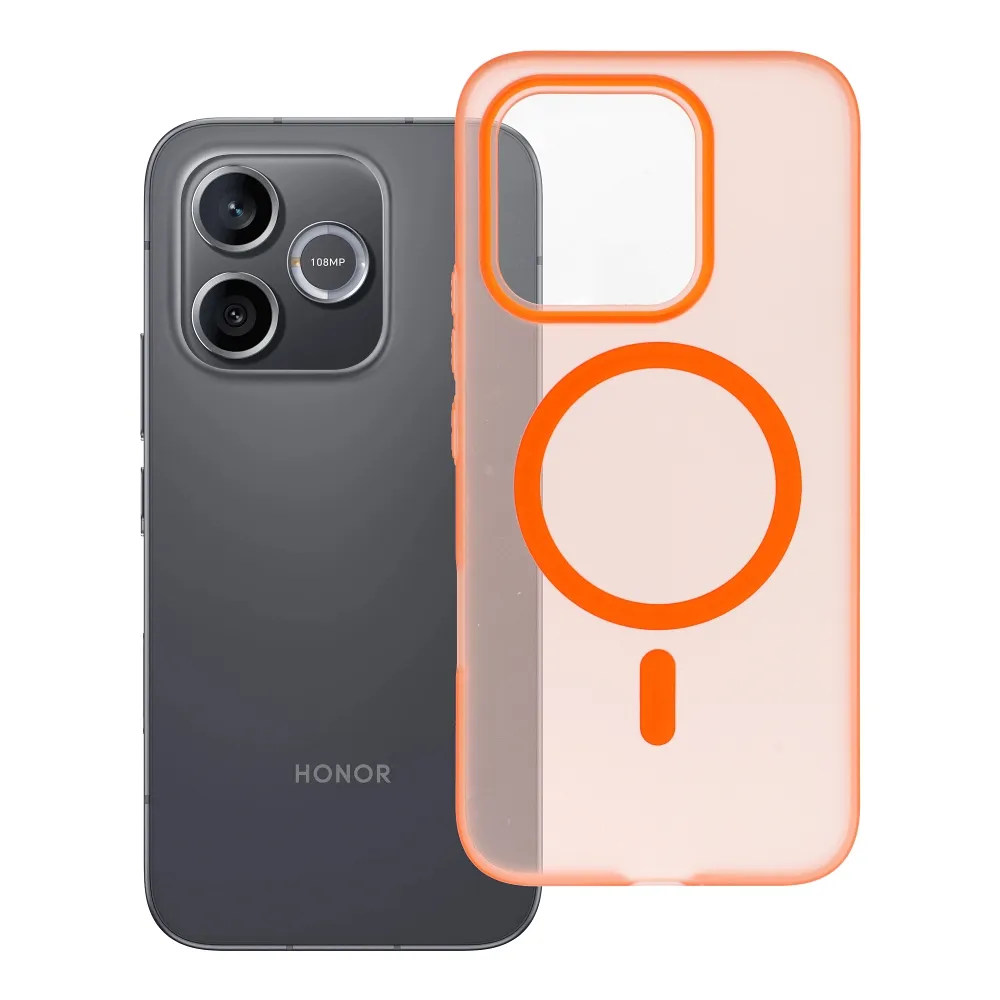 Case passend für Honor 600 LITE Go Orange kompatibel mit MagSafe orange
