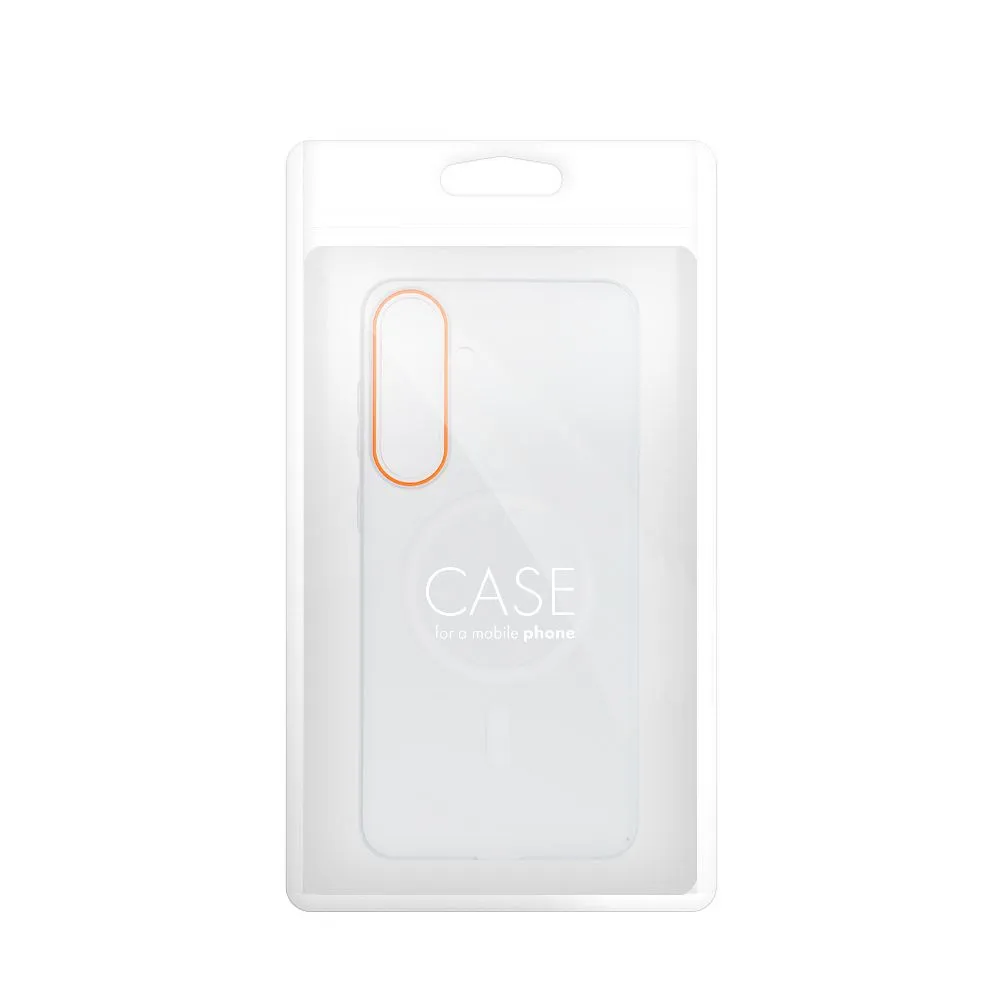 Case passend für Honor 600 LITE Go Orange kompatibel mit MagSafe transparent