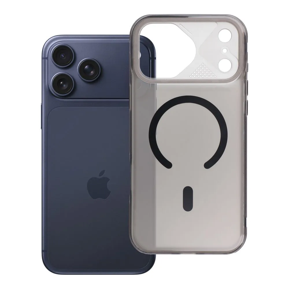 Case passend für iPhone 17 Pro max / 18 Pro Max (low camera edge) Aurora kompatibel mit MagSafe black