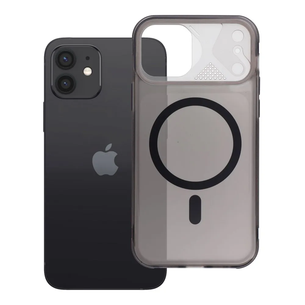 Case passend für iPhone 12 / 12 Pro Aurora kompatibel mit MagSafe black