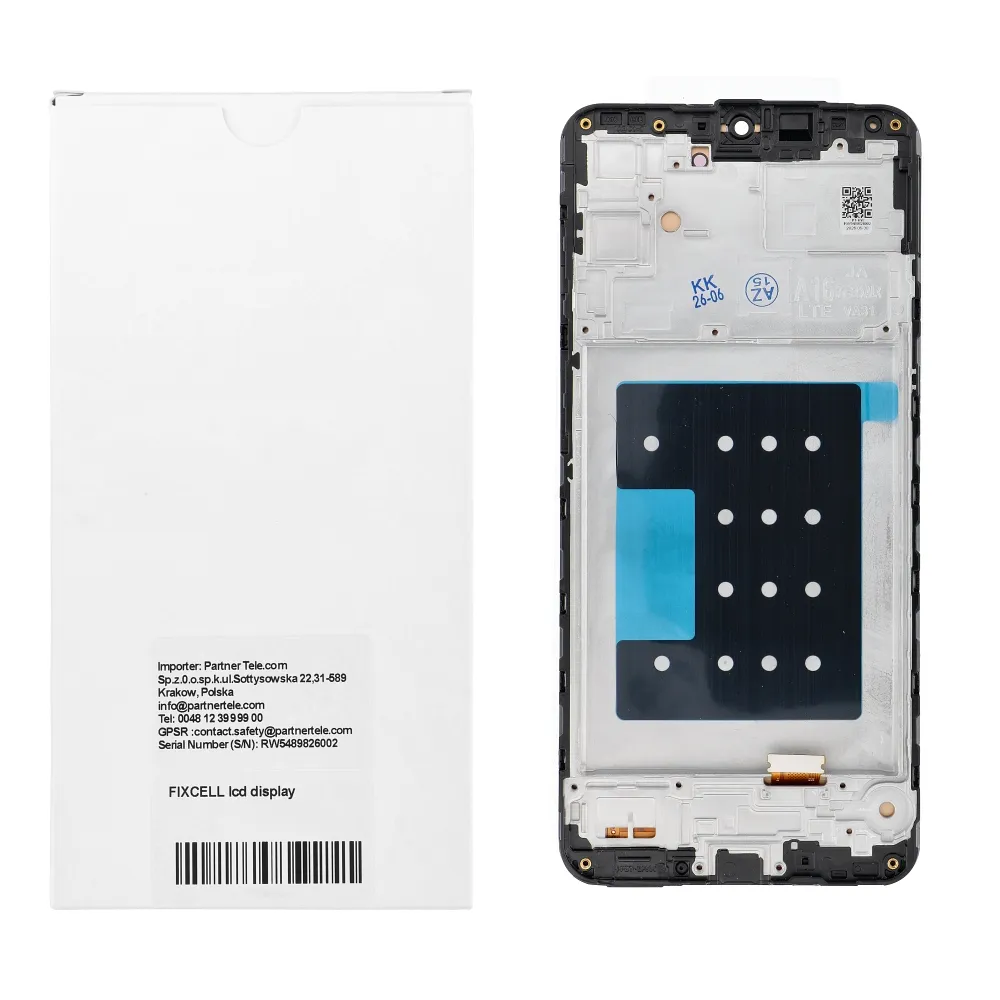 REWA lcd display passend für SAMSUNG A16 4G OLED black with frame