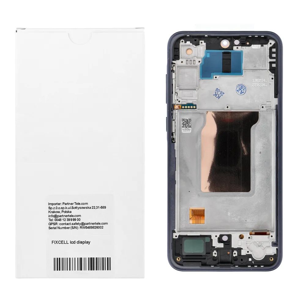 REWA lcd display passend für SAMSUNG A35 OLED black with frame