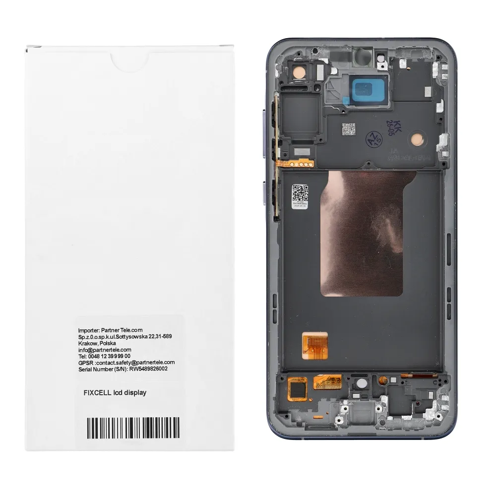 REWA lcd display passend für SAMSUNG A55 OLED black with frame