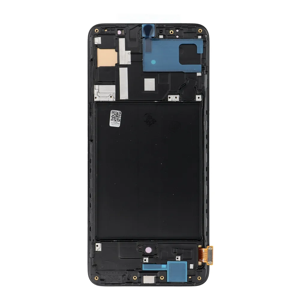 REWA lcd display passend für SAMSUNG A70 OLED black with frame