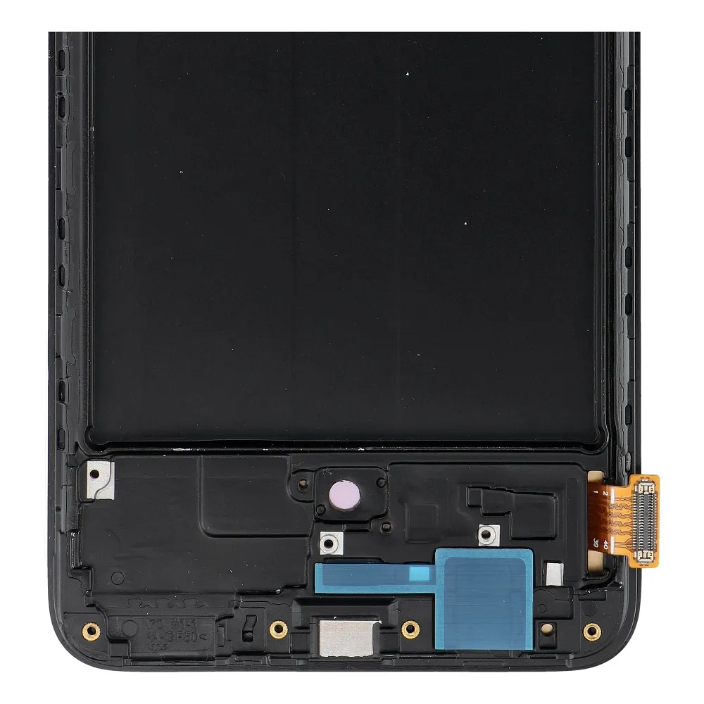 REWA lcd display passend für SAMSUNG A70 OLED black with frame