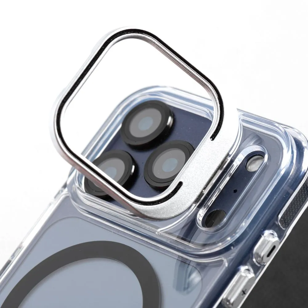 Case passend für iPhone 17 Pro Max / 18 Pro Max Lens Mag Cover kompatibel mit MagSafe white