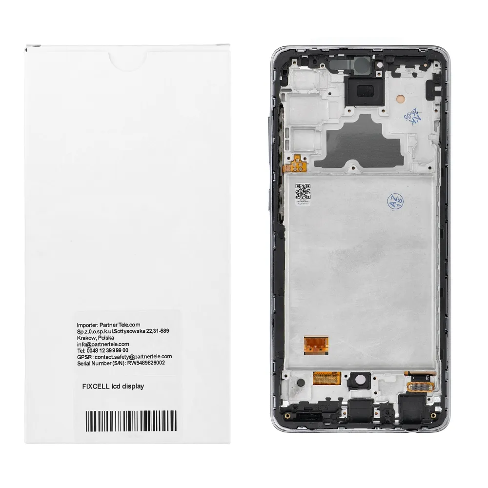 REWA lcd display passend für SAMSUNG A72 4G OLED black with frame