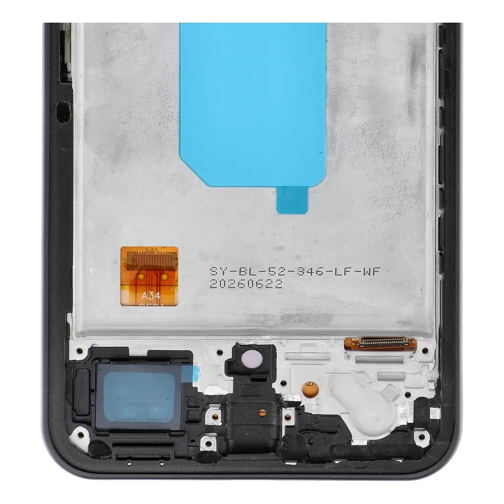 REWA lcd display passend für SAMSUNG A34 5G OLED black with frame