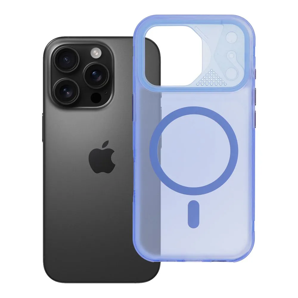 Case passend für iPhone 16 PRO Aurora kompatibel mit MagSafe blue
