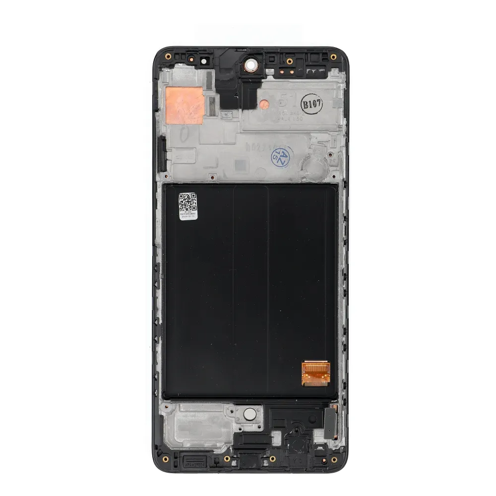 FIXCELL lcd display passend für SAMSUNG A51 4G AMOLED with frame black (change glass)