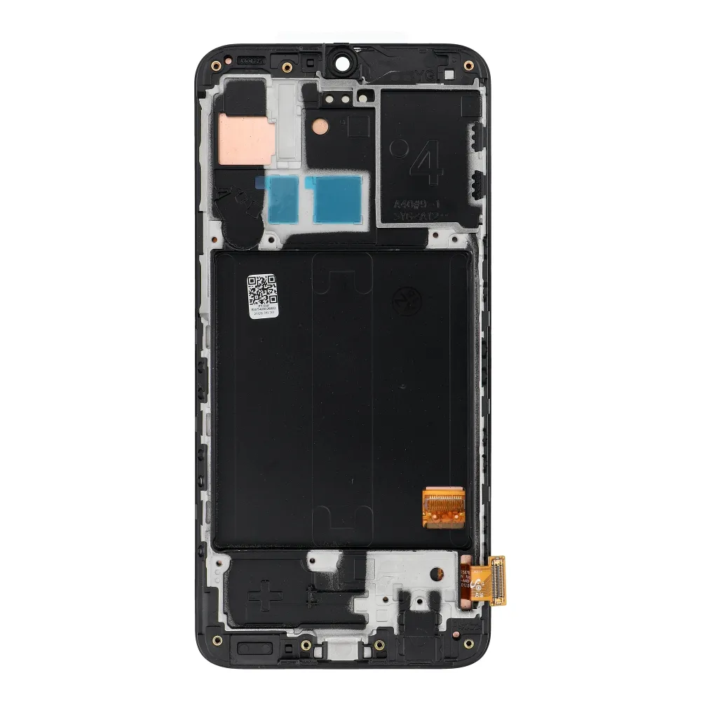 FIXCELL lcd display passend für SAMSUNG A40 AMOLED with frame black (change glass)