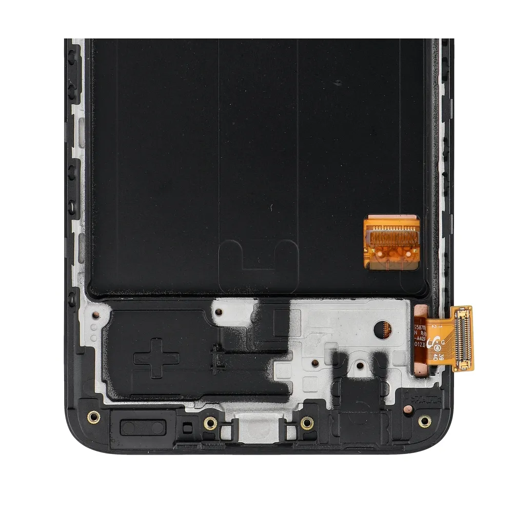FIXCELL lcd display passend für SAMSUNG A40 AMOLED with frame black (change glass)