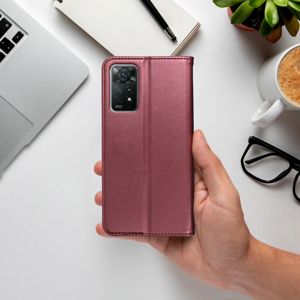 SMART MAGNETO Holster passend für XIAOMI Redmi 17C burgunderrot
