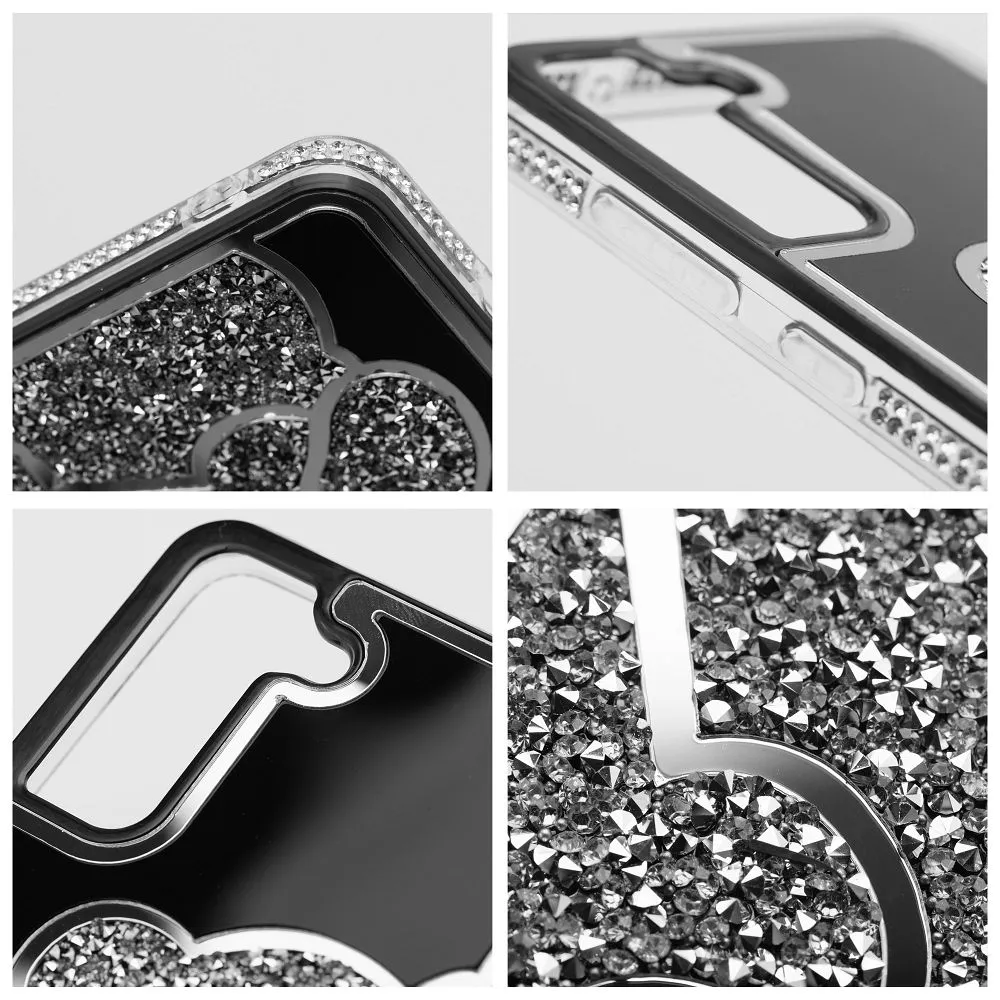 Case passend für Samsung A07 / A08 Teddy Bear silver