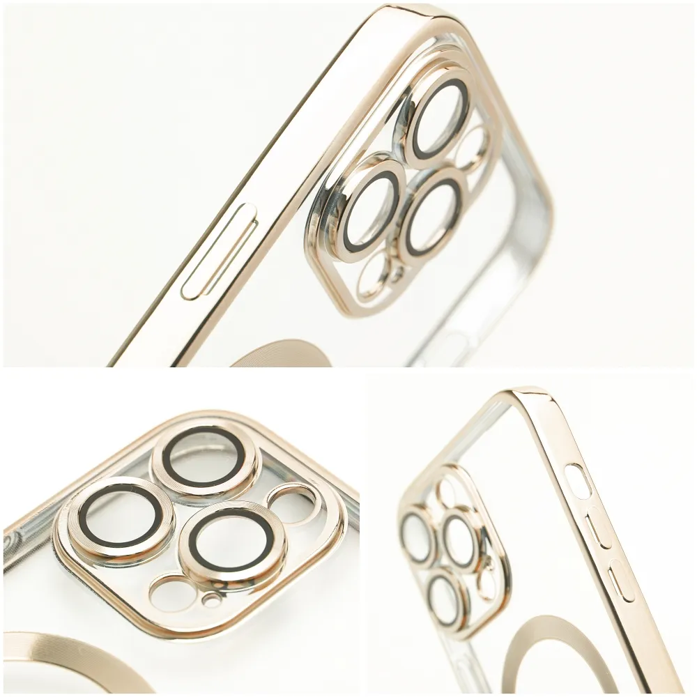 Case passend für Samsung A08 Electro Mag Cover kompatibel mit MagSafe gold
