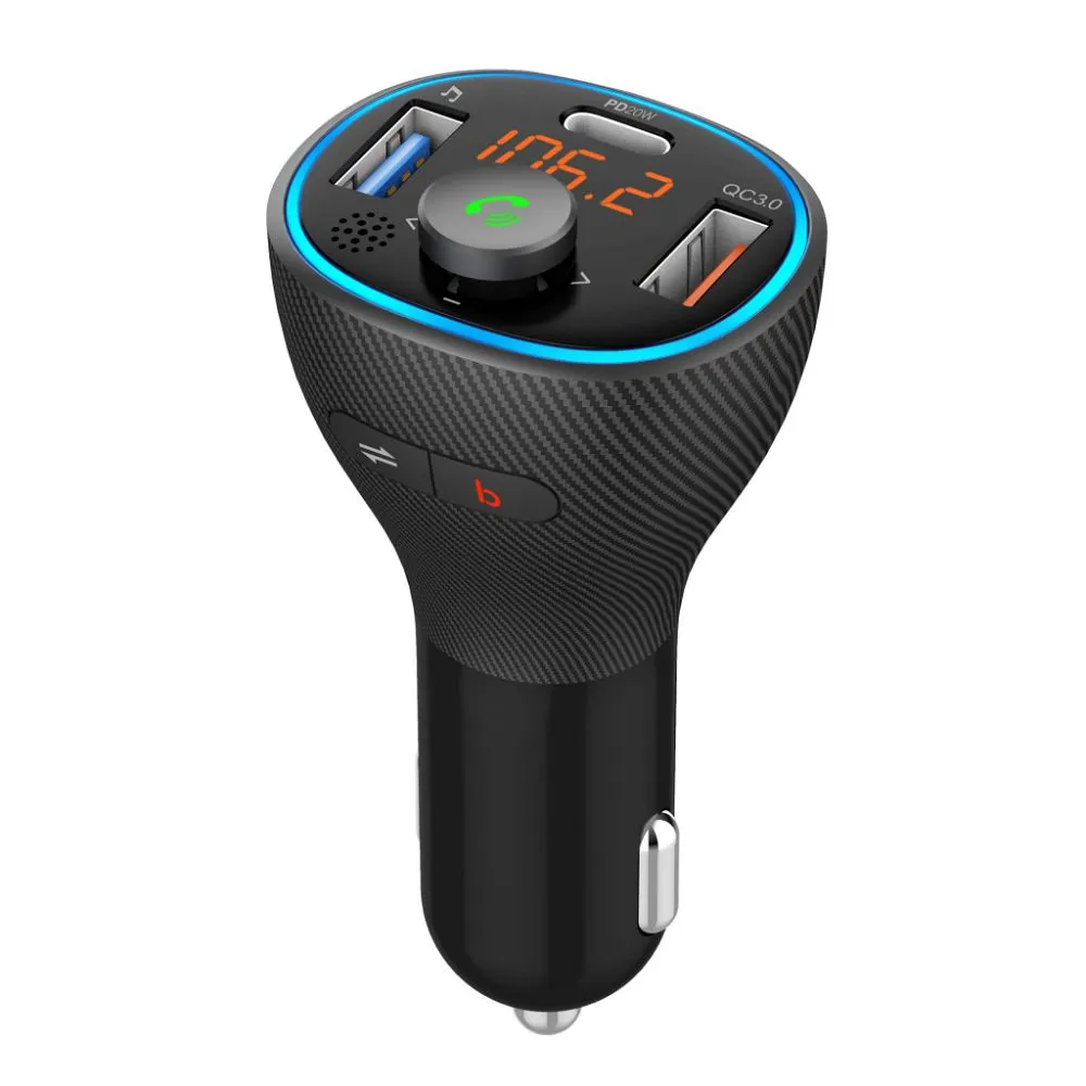 FM MP3 Sender mit Bluetooth 5.0 + USB A QC3.0 + Typ C (insgesamt 30W) ART FM-73 ART