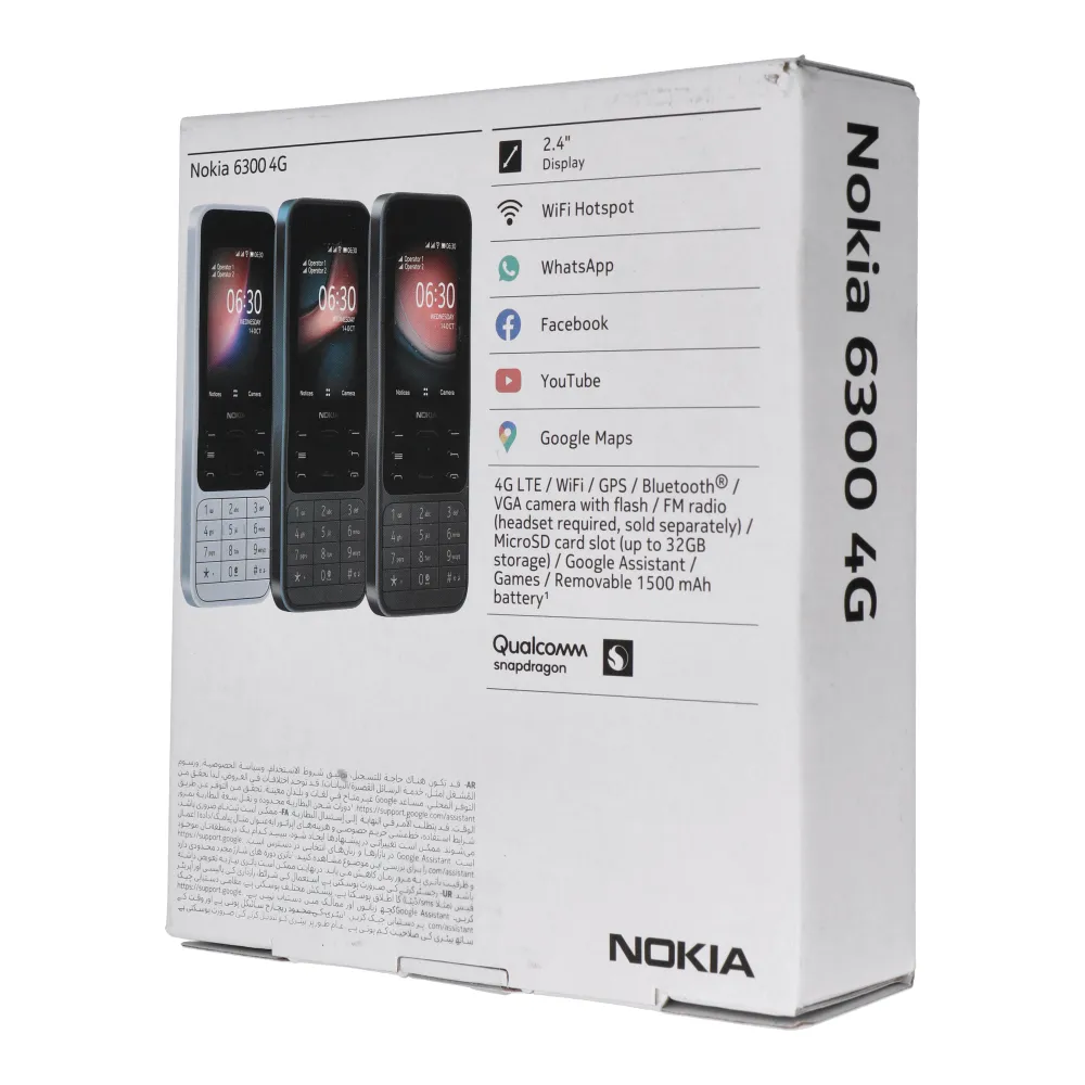 Mobile phone Nokia 6300 Dual Sim 4G black
