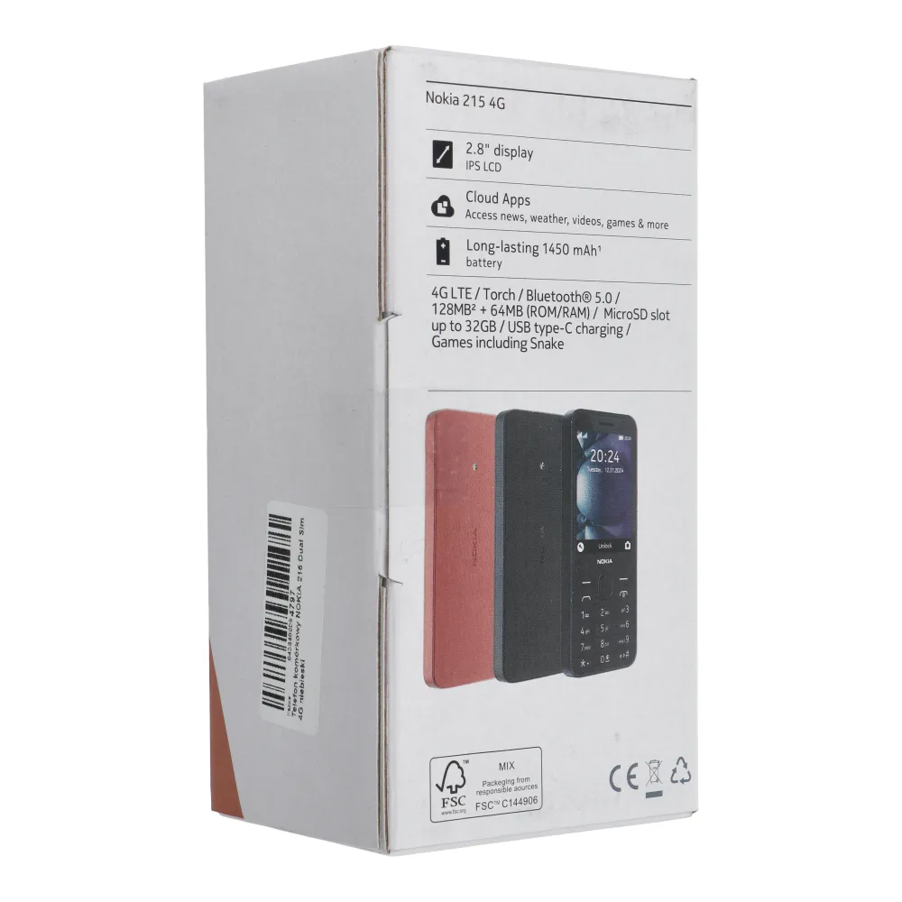 Mobile phone NOKIA 215 Dual Sim 4G blue