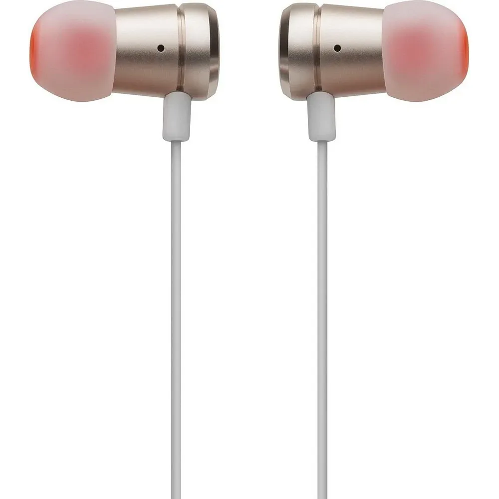 Wired earphones Jack 3,5mm with microphone JBL T290 gold