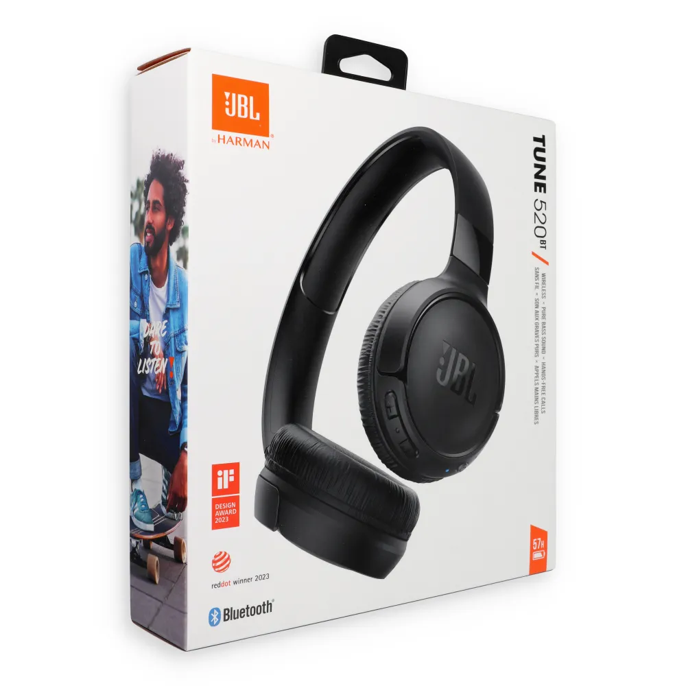 Wireless headphones JBL Tune 520BT white