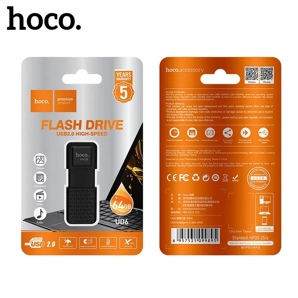 USB-STICK HOCO Inteligent UD6 64GB USB2.0