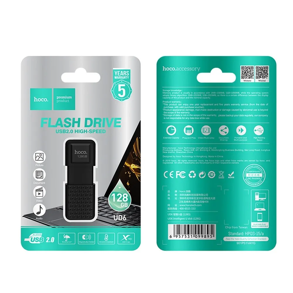 USB-STICK HOCO Inteligent UD6 128GB USB2.0