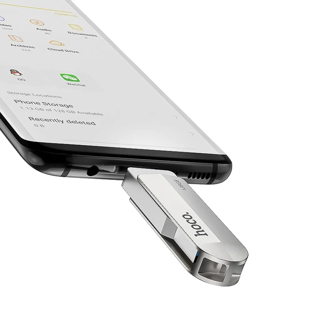 USB-STICK HOCO Wide UD10 USB + USB C 64GB USB3.0