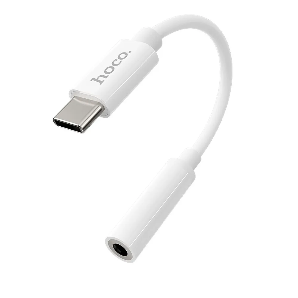 HOCO adapter HF / audio Typ C - Jack 3,5mm LS30 weiss
