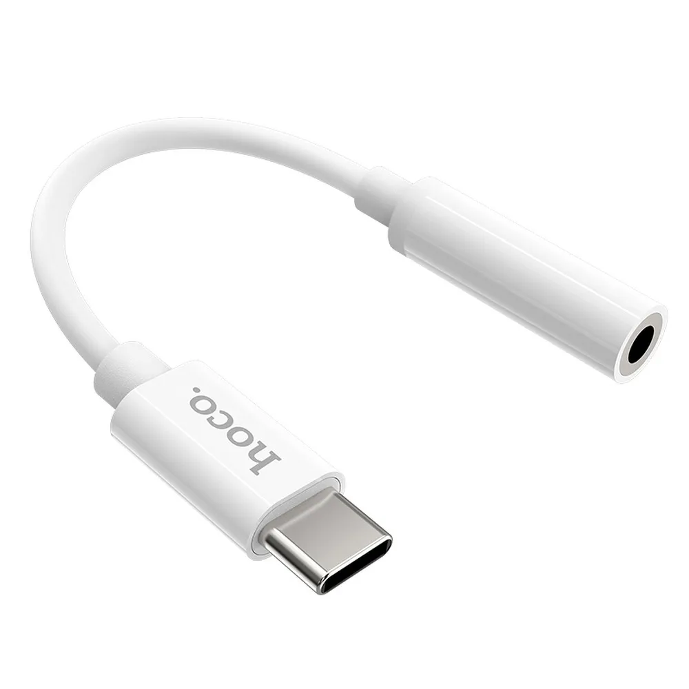 HOCO adapter HF / audio Typ C - Jack 3,5mm LS30 weiss