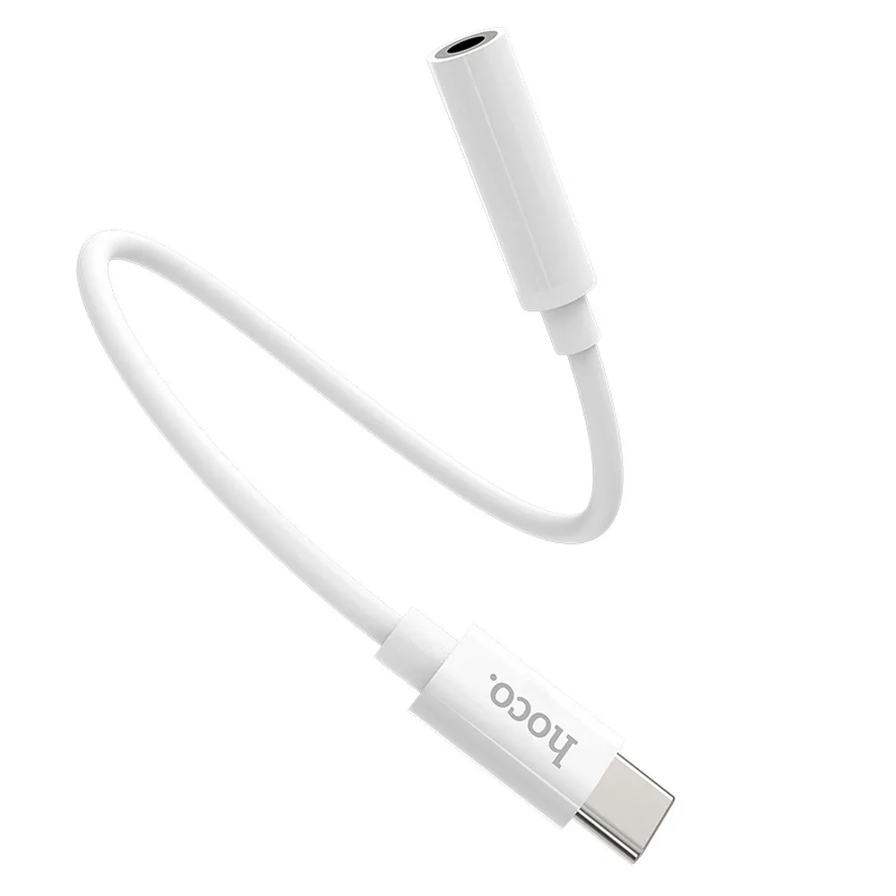 HOCO adapter HF / audio Typ C - Jack 3,5mm LS30 weiss