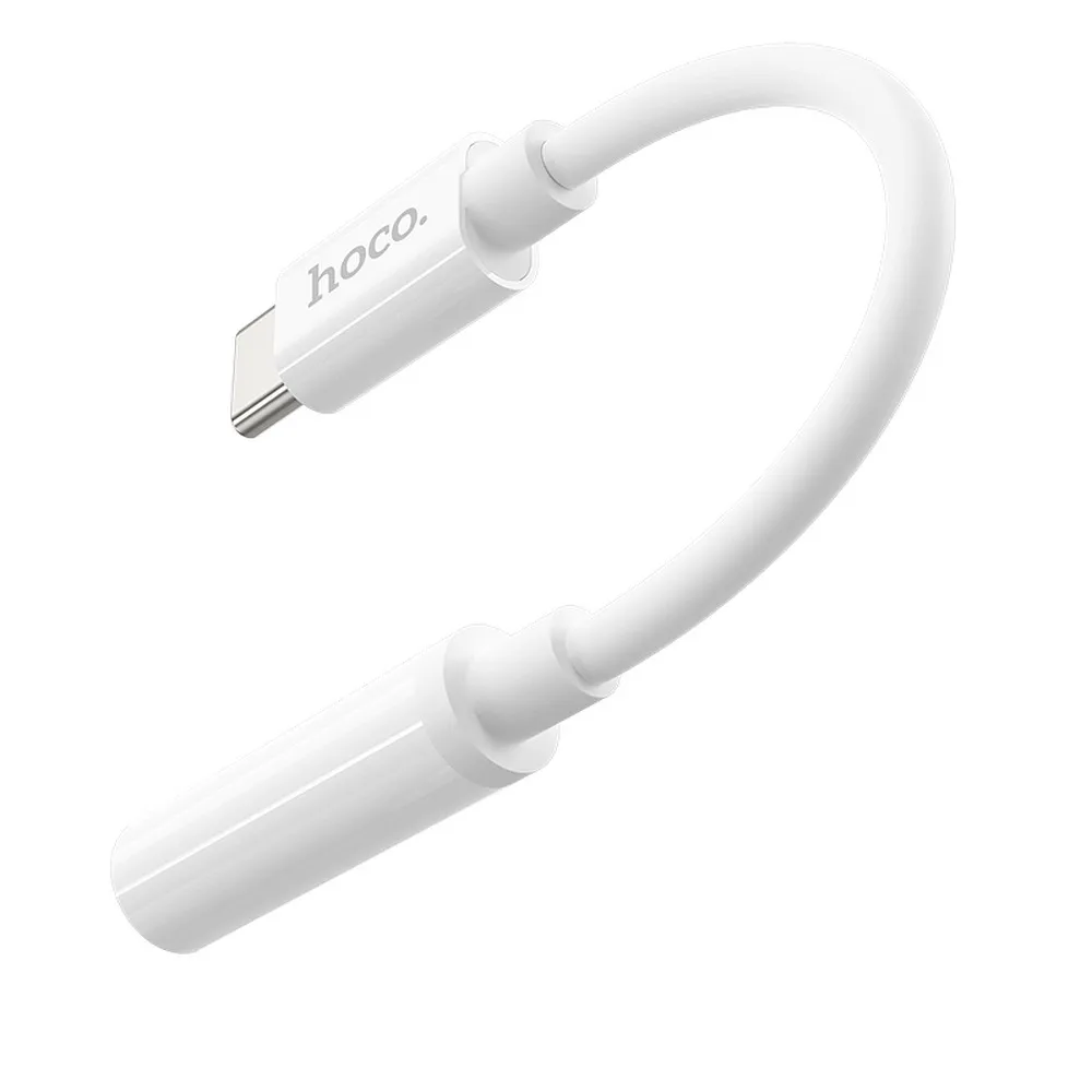 HOCO adapter HF / audio Typ C - Jack 3,5mm LS30 weiss
